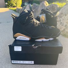 Size 11 Brand New Comes With Original Box Luxury Basketball Shoes, Luxury Black Low-top Jordan Shoes, Black Leather Luxury Jordan Shoes, Luxury Black Leather Basketball Shoes, Luxury Black High-top Basketball Shoes, Luxury Black Leather Jordan Shoes, Shoes Jordan, Jordan Black, Jordan 6