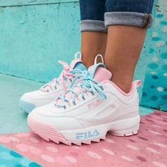 fila disruptor 2 x atipici Girls Sports Wear, Fila Disruptor 2, Fila Disruptor, Basket Style, Trendy Sneakers