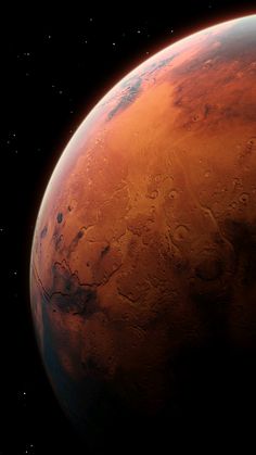 an image of the planet mars taken from space