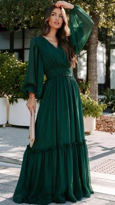 Seasonal Living, Short Sleeve Maxi Dresses, Sleeve Maxi Dress, Modest Fashion Outfits, Tiered Maxi Dress, Style Maxi Dress, Long Sleeve Midi, Long Sleeve Midi Dress, Maxi Dress With Sleeves