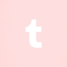 a pink background with the letter t on it