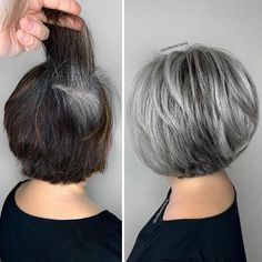 Blond Cenușiu, Covering Grey Roots, Grey Hair Transformation, Gorgeous Gray Hair, Grey Roots, Gray Hair Growing Out, Gray Hair Cuts, Grey Hair Styles For Women