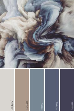 a dark and stormy color palette inspired by a greek painting & artwork. In Color Balance, Color Palette Ideas, Mix Colour, House Color Palettes, Color Schemes Colour Palettes, Palette Ideas, Color Palate, Blue Colour Palette, Color Palette Design