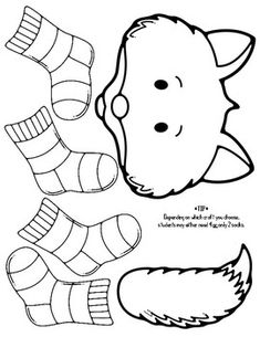 an animal's head and foot are shown in this paper craft