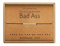 Bad Ass Morse Code Bracelet Morse Code Bracelets, Code Bracelets, Bracelets Beads, Men Bracelets, Silk Bracelet, Morse Code Bracelet, Diy Bracelets Easy, Presents For Her, Secret Messages