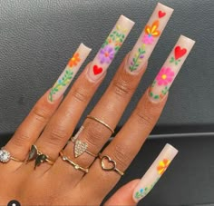 #thenaildepo Embroidery Folk Art, Fairy Nails, Nail Design Glitter, Tapered Square Nails, Mexican Embroidery, Glamour Nails, Minimal Nails, Glamorous Nails