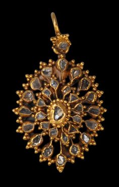 Thai Gold Pendant set with Black Diamonds - Michael Backman Ltd Video Reels, Burma Myanmar, Image Painting, Antique Pendant, Diamond Star