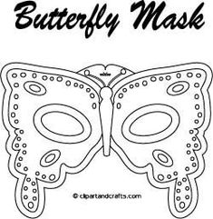 a butterfly mask with the words butterfly mask on it's side and an image of a