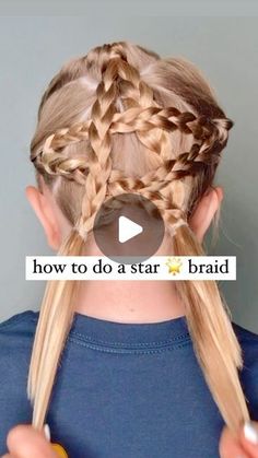 Audrey McClelland on InstagramHOW TO DO A STARBRAIDIt’s one of the cutest braids and it’s such a fun oneWhenever we do Victoria’s hair like this we get lots of complimentsI share all of the hair products that we love to use in my stories and in my highlightsfunhair hairdo braidideas braidinspo braidinspiration braid simplehairstyles simplehair simplehairstyle easyhairstyles easyhairstyle easyhairstylesforgirls cutehairstyles cutehair hairvideo hairideas hairinspo hairinspiration hairvideos hair Mom Generations Hair, Star Hairstyles For Kids, Star Braids, Star Hairstyle, Childrens Hairstyles, Girls Hairdos, Ballet Hairstyles, Braid Inspiration