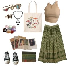 Outfit Ideas Nature Aesthetic, Indie Style Summer, Crystal Core Aesthetic Outfit, Crystal Clothes Aesthetic, Summer Solstice Outfit Ideas, Crystalcore Aesthetic Outfits, Crystal Mom Aesthetic Outfits, Vacation Aesthetic Outfit, Dazecore Aesthetic Outfits