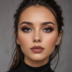 Makeup For Brunettes, Soft Autumn Makeup, Statement Makeup, Glowing Skin Makeup, Romantic Makeup, Natural Glam Makeup, Vampire Makeup, Brunette Makeup