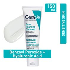 "Developed with dermatologists, CeraVe Acne Foaming Cleanser with 4% benzoyl peroxide, helps clear acne pimples, prevent new breakouts, and allow skin to heal. This gentle yet effective acne cleanser, formulated with 3 essential ceramides, hyaluronic acid and niacinamide*, helps maintain the skin’s moisture barrier and retain skin’s natural moisture. This non-comedogenic, fragrance-free face wash instantly dissolves dirt and excess oil to cleanse face, without stripping the skin of its natural moisture. Skin will feel softer, smoother, more clarified and comfortable while reducing acne, without dryness or flaking. This formula is: Gentle on skin Non-comedogenic and fragrance-free Developed with dermatologists This formula contains: 3 Essential Ceramides: Essential for healthy skin, ceramid Benzoyl Peroxide Wash, Clearing Skin, Cleanse Face, Acne Cleanser, Best Face Wash