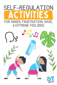 the cover of self regulation activities for anger, frustration, rage and extreme feelings