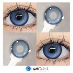 blue contact lenses Blue Eye Lenses, Korean Lenses, Green Colored Contacts, Blue Eye Color, Quilted Curtains, Halloween Bedding, Eye Lenses, Grey Contacts, Cosplay Contacts