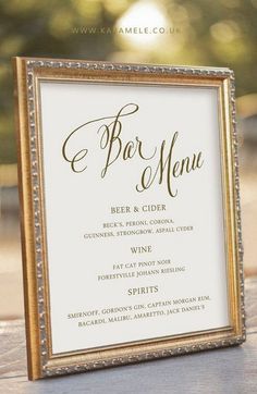 a wedding thank card with the words thank you in gold and white lettering on it