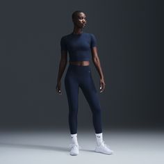 Whether it's yoga or a bike ride or a walk, you can move freely in our unbelievably soft Nike Zenvy leggings. Their InfinaSoft fabric is lightweight—but still squat-proof!—with softness that you can feel with every bend, stretch and shift. Fewer pockets give you a streamlined look, but the drop-in pocket at the center back is still big enough to hold your phone. Plus, they're durable enough for you to move, wash and wear again and again. Nike Zenvy, Legging Nike, Nike Leggings, Reference Poses, Second Baby, Women Lifestyle, Squat Proof, Bike Ride, Second Skin