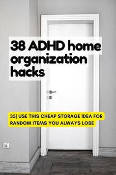 ADHD Home Organization Tips, Ideas & Life Hacks — Minimize My Mess Calm In Chaos, Organization Checklist, Upgrade Home, Simplify Your Home, Clutter Solutions, Cheap Organization, Home Organization Ideas, A Simple Life, Life Hacks Websites