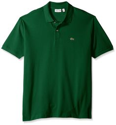 Check out the Lacoste Men's Short Sleeve Pique L.12.12 Original Fit Polo Shirt and other Lacoste at DressCodeClothing.com René Lacoste, Relaxed Elegance, Pique Polo Shirt, Green Shirt, Leather Goods, 12 12, Men Short Sleeve