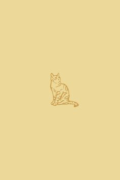 a drawing of a cat sitting on the ground