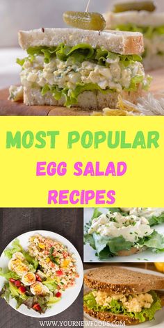 the most popular egg salad recipes