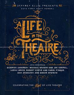 the poster for life in the theatre