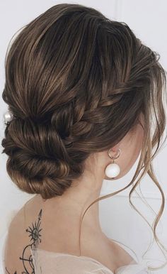 Bridesmaid Hair Makeup, Updo Hairstyle, Updos For Medium Length Hair, Wedding Hair Inspiration, Updo Hairstyles, Braided Hairstyles Updo, Braided Updo