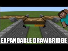 an image of a minecraft map with the words expandable drawbridge