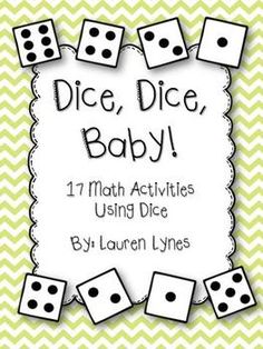 dice, dice, baby math activities using dice by lauren lines