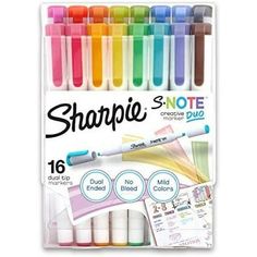 sharpie pens and markers in assorted colors