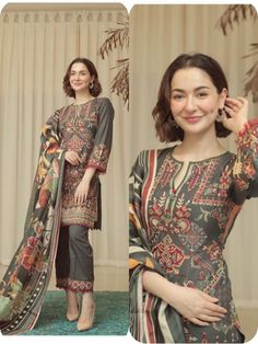 Causal Suits For Women, Hania Amir Suit Design, Kurta Suit Designs For Women, Hania Amir Dresses Casual, Hania Amir Suits, Hania Amir Dresses Suit, Ladies Kurta Designs, Pakistani Suit Designs, Pakistani Suits Casual