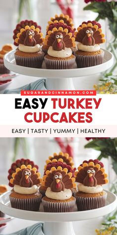 Make your Thanksgiving extra sweet with easy turkey cupcakes! 🍁🦃 These simple and fun cupcakes are perfect for the holiday table or as a cute treat for the kids. Ready to bake something amazing? Save this pin for your next baking session! 📌🧁