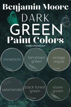 the dark green paint colors are available in various shades and sizes, including black forest