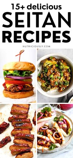 Discover the versatile use of vital wheat gluten with these incredible seitan recipes. Easy and hearty meal ideas for the whole family! Including vegan Chinese BBQ pork, ramen, panko-crusted vegan shrimp, cordon bleu, roast beef, and more. Quick Vegan Breakfast, Vegan Budget, Vegan Shrimp, Pork Ramen, Vegan Chinese, Seitan Recipes