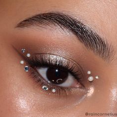 Jewel Makeup, Silver Makeup, New Year's Makeup, New Years Eve Makeup, Prom Eye Makeup