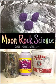 the moon rock science experiment is fun for kids and adults to make it looks like they are