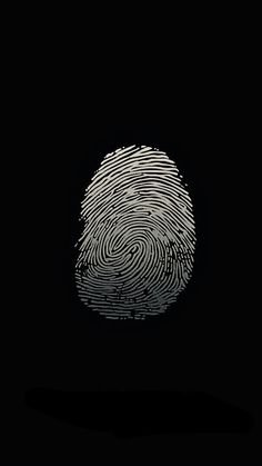 a fingerprint is shown in the dark