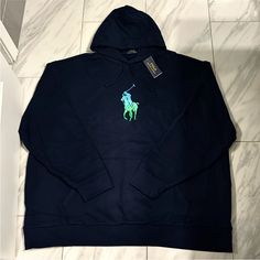 Men’s Polo Ralph Lauren Big & Tall Pony Fleece Hoodie Price Is Firm At $120. Color: Navy Blue/Green Condition: 10/10 New W Tags Polo Ralph Lauren Hoodie, Ralph Lauren Fleece, Blue And White Striped Shirt, Polo Ralph Lauren Sweatshirt, Ralph Lauren Sweatshirt, Ralph Lauren Pullover, Tall Men, Ralph Lauren Logo, Polo Sweatshirt