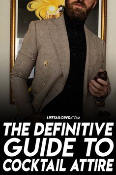 This guide to cocktail attire is where you will find everything you need to know to dress modern, and acceptable at your next cocktail party. || Life, Tailored  #mensfashion #menswear #mensoutfits #cocktailparty Cocktail Party Outfit Men, Cocktail Party Attire, Cocktail Suit, Cocktail Attire Men, Casual Wedding Attire, Party Outfit Men, Cocktail Party Outfit, Party Life, Grey Suit