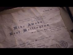 an old piece of paper with writing on it that reads, miss amanda brief william wellington