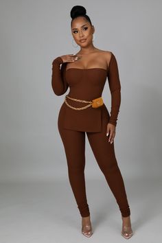 Ribbed Leggings Outfit, Leggings Outfit, Leggings Set, Ribbed Leggings, Virtual Fashion, Clothing Tags, Stretch Top, Brown Fashion, Formal Gowns