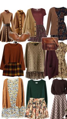 Best Winter Outfits, Cottagecore Outfits, Look Retro, Fashion Inspiration Design, Midi Skirts, Look Vintage, And Dresses, Mode Inspiration