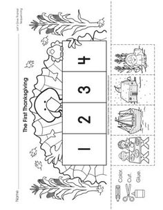 a printable worksheet with numbers and symbols for children to practice their math skills