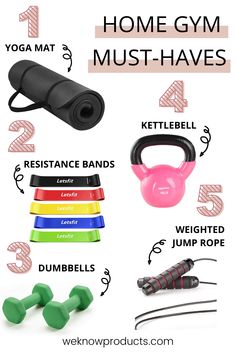 the best home gym must - haves for beginners to use them in their workout routine