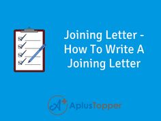 a clipboard with the words joining letter - how to write a joining letter