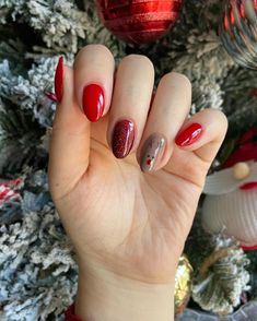 Diana 💜 on Instagram: “🦌 Rudolph the Red Nosed Reindeer mani for #dnchallengedecember Products Used: Peely Base Coat @holotaco Sand Monitor @dimensionnails…” Rudolph The Red Nosed Reindeer, Rudolph The Red, Red Nosed Reindeer, Base Coat, Top Coat, Reindeer, Nails, Glass, Red