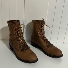 Justin Roper Boot Kiltie Made In Usa Mens Size 9d Gently Used Justin Roper Boots, Roper Boots, Justin Boots, Boots Brown, Boots Shoes, Brown Boots, Made In Usa, Men's Shoes, Shoe Boots