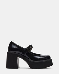 Wishlist Shoes, Heeled Mary Janes, Mary Jane Shoe, Mary Jane Platform Shoes, Steve Madden Flats, Timeless Shoes, Block Heel Loafers, Glass Slippers, Black Chunky Heels