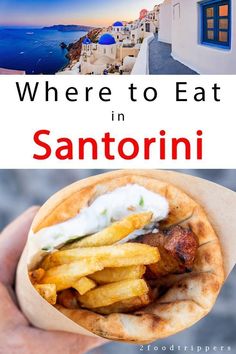 there is a person holding a burrito in their hand and the words where to eat in san antonio