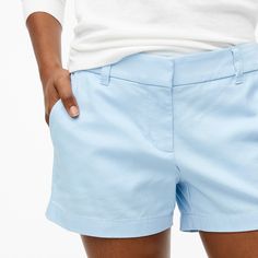 Cotton Short Skorts, Summer Cotton Shorts With Rolled Hem, Classic Cotton Skort For Spring, Solid Cotton Skort For Work, Classic Fitted Cotton Skort, Fitted Cotton Shorts, Classic High-waisted Shorts For Spring, Classic Solid Bermuda Shorts, Fitted Cotton Bermuda Shorts With Short Inseam