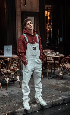 Style Salopette, Mens Casual Outfits Summer, Street Style Outfits Men, Mens Casual Dress Outfits, Mens Outfit Inspiration, Mens Fashion Streetwear, Mode Casual